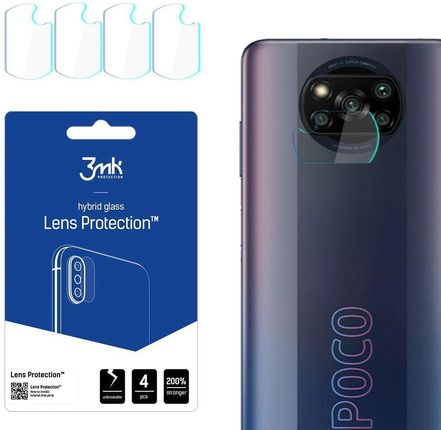Szkło na aparat 3mk Lens Protection hybrydowe na Xiaomi Poco X3 Pro