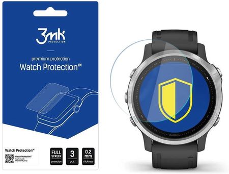 Szkło hybrydowe 3mk Watch Protection v. FlexibleGlass Lite na Garmin Fenix 6s