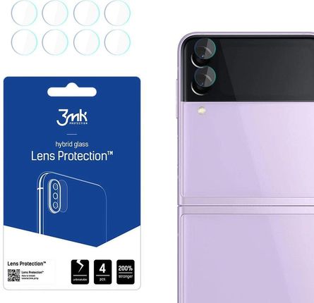 Szkło na aparat 3mk Lens Protection hybrydowe na Samsung Galaxy Z Flip 3 5G (front)