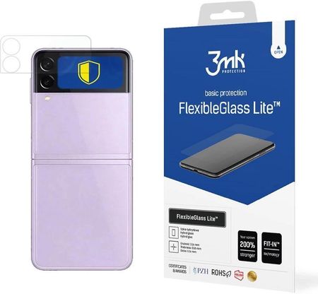 Szkło hybrydowe 3mk FlexibleGlass Lite na Samsung Galaxy Z Flip 3 5G (front)