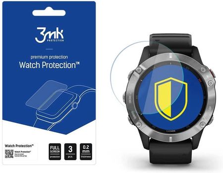 Szkło hybrydowe 3mk Watch Protection v. FlexibleGlass Lite na Garmin Fenix 6