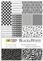 Blok Z Motywami Black&Amp;White A4/15K Happy Color