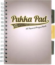 Zdjęcie Pukka Pad Kołozeszyt W Kratkę A5 100 Kartek Przekładki Szary - Warka