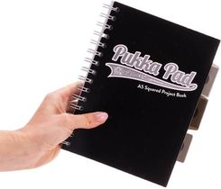 Zdjęcie Pukka Pad Kołozeszyt Project Book Black Grey A5 Czarny 3099Bk - Babimost