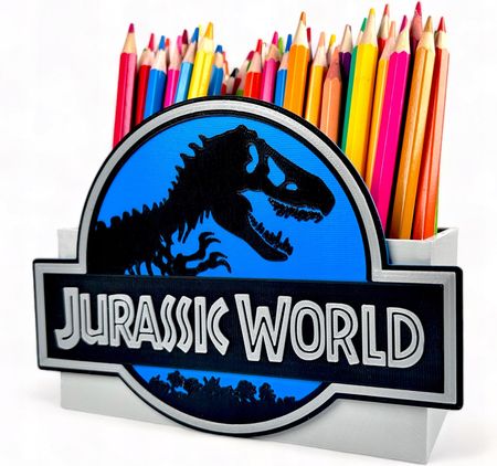 Kajawis Organizer Na Biurko W Stylu Jurassic 3D Przybornik Kredki Dinozaur