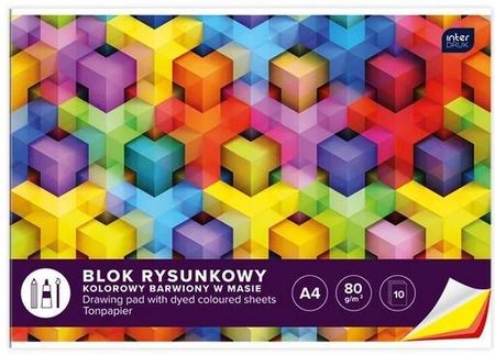 Interdruk Blok Rysunkowy A4/10K Kolorowy