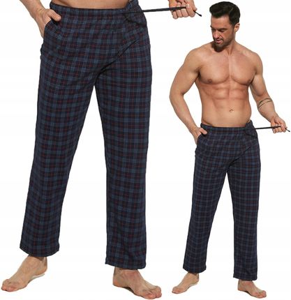 Cornette spodnie męskie od piżamy 691/35 kratka
