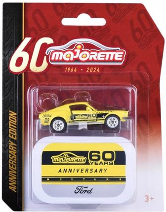 Majorette Deluxe Cars 60-Lecie Ford Mustang Fastback 1:64 Nowy Metalowy
