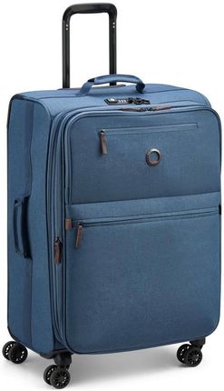 Delsey Maubert 2.0 średnia niebieska miękka walizka na kółkach 69 cm