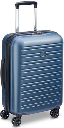 Delsey New Segur 2.0 Mała twarda niebieska walizka kabinowa na kółkach 55 cm