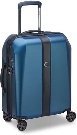 Delsey Promenade Hard mała niebieska walizka kabinowa na kółkach 55 cm