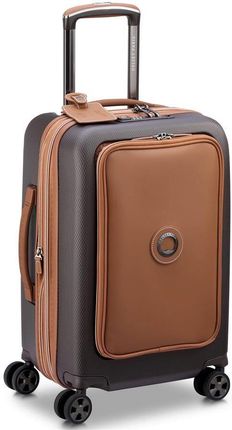 Delsey Chatelet Air 2.0 mała brązowa walizka kabinowa na kółkach 55 cm