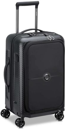 Delsey Turenne mała czarna walizka kabinowa na kółkach 55 cm