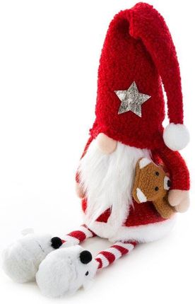 Eurofirany Ozdoba Świąteczna Doll Lalka 21X12X85 Czerwona