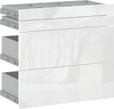 Zdjęcie Intermeble Szuflady Zewnętrzne Wysokie Vesti 2D Typ 79 Biały Wysoki Połysk 5003062 Bpsr - Czyżew