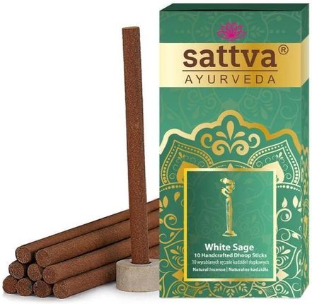 Sattva Incense Sticks Kadzidła Słupkowe White Sage 10Szt