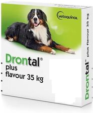 Zdjęcie Vetoquinol Drontal Plus Flavour 35Kg 1 Tabletka VQ002613SZT - Poręba