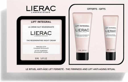 LIERAC LIFT INTEGRAL ZESTAW Ujędrniający krem na dzień 50 ml + Regenerujący krem na noc 15 ml + Serum napinające 10 ml