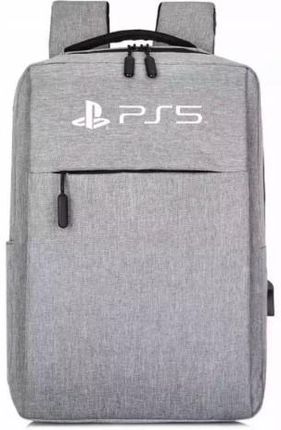 GreenZone Plecak na konsole PS5 i PS4 Z USB kolor Szary