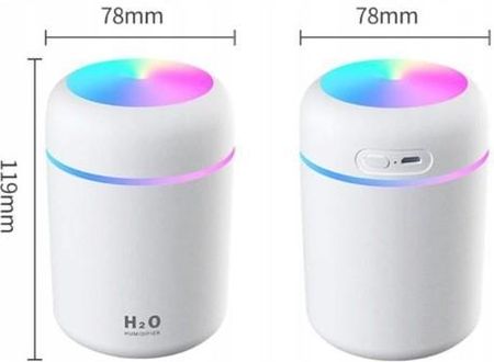 Nawilżacz ultradźwiękowy na USB 300ml -  LED - różowy - zdjęcie 6