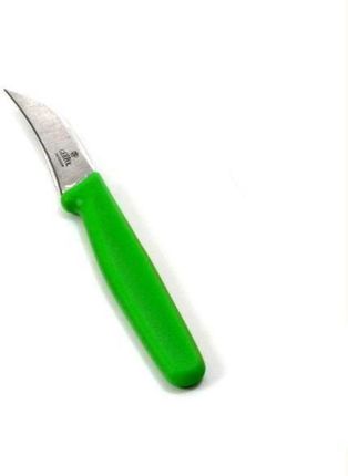 Nóż do obierania zgięty Neon 7cm zielony Gerpol