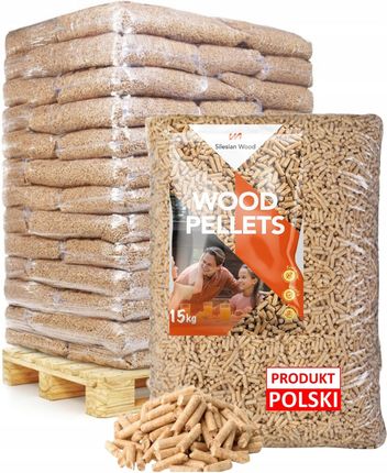 Pellet Drzewny Silesian Wood Polski Producent A1 6mm 100% Sosnowy 975kg