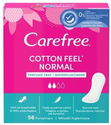 Carefree Cotton Feel Normal Wkładka Higieniczna 56szt.
