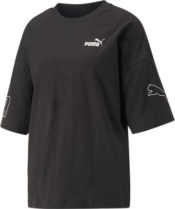 Koszulka damska Puma POWER COLORBLOCK czarna 67363601