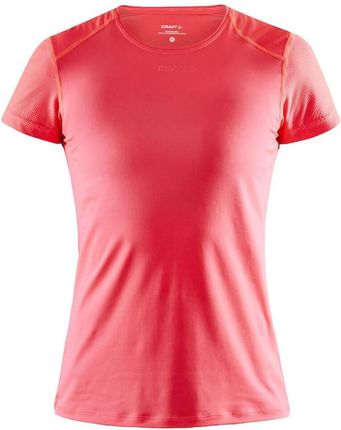 Koszulka damska Craft ADV Essence Slim SS Wielkość: M / Kolor: różowy