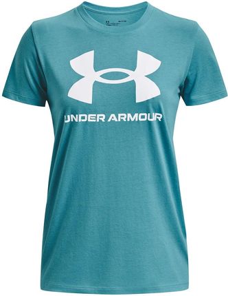 Damska Koszulka z krótkim rękawem Under Armour UA Sportstyle Logo SS 1356305-433 – Niebieski