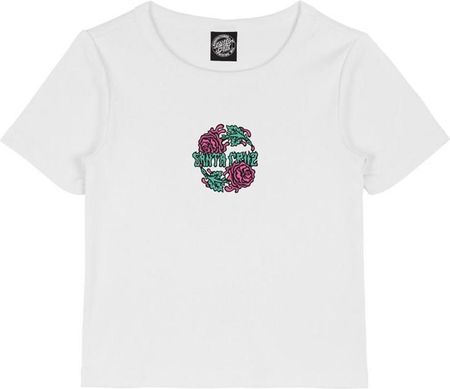 koszulka SANTA CRUZ - Dressen Rose Crew Two Front T-Shirt White (WHITE) rozmiar: 12