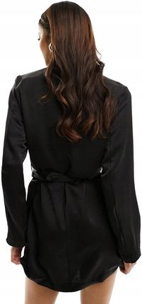 Only txm czarna mini sukienka satyna koszulowa M NH2
