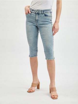 Jasnoniebieskie jeansy damskie cropped Orsay