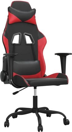vidaXL Fotel gamingowy, czarno-czerwony, sztuczna skóra 3143642