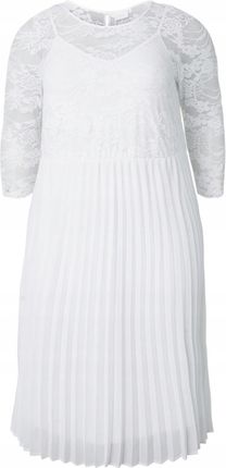 Szykowna Biała Sukienka Koronka Plus Size Zizzi 902A 46