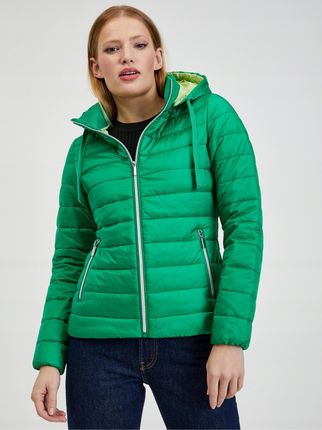 Zielona damska pikowana kurtka Orsay