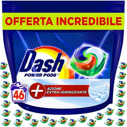 Dash Power Pods Kapsułki do prania tkanin 3w1 Uniwersalne 46szt