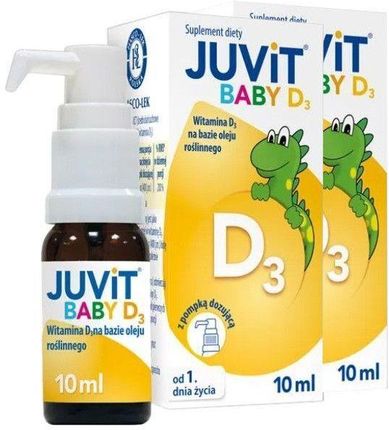 Juvit Baby D3 Krople, 2 x 10 ml
