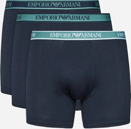 Emporio Armani Komplet męskich majtek bawełnianych 3F717111473-64135 3 szt Niebieski