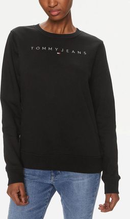 Tommy Jeans Bluza damska bez kaptura DW0DW17793-BDS Czarna