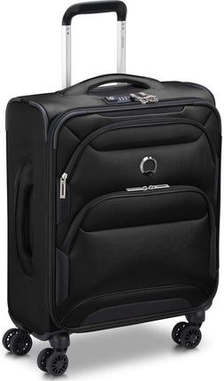 Delsey Sky Max 2.0 mała czarna walizka kabinowa na kółkach 55 cm