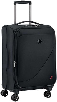 Delsey New Destination mała czarna walizka kabinowa na kółkach 55 cm