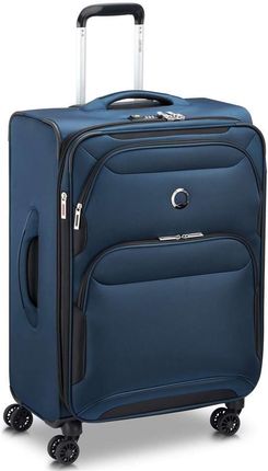 Delsey Sky Max 2.0 średnia niebieska walizka na kółkach 68 cm