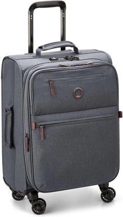 Delsey Maubert 2.0 mała antracytowa miękka walizka kabinowa na kółkach 55 cm