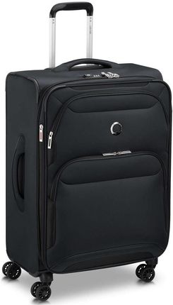 Delsey Sky Max 2.0 średnia czarna walizka na kółkach 68 cm