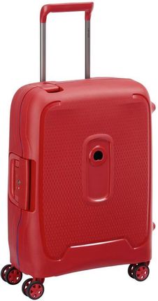 Delsey Moncey Mała twarda czerwona walizka kabinowa na kółkach 55 cm
