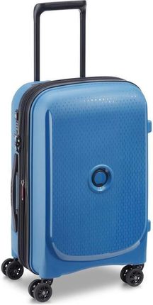 Delsey Belmont+ mała niebieska walizka kabinowa na kółkach 55 cm