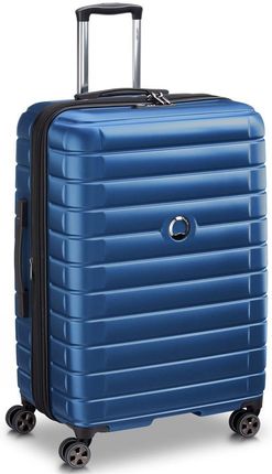 Delsey Shadow 5.0 duża niebieska walizka na kółkach 76 cm