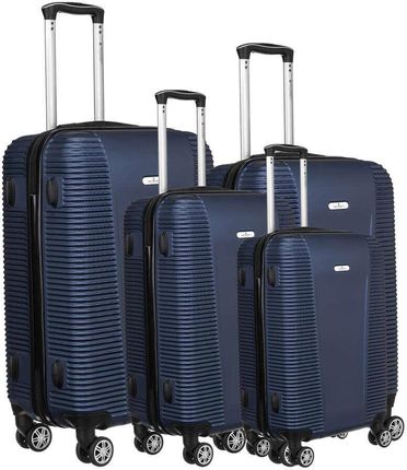 Zestaw czterech twardych walizek podróżnych - Peterson