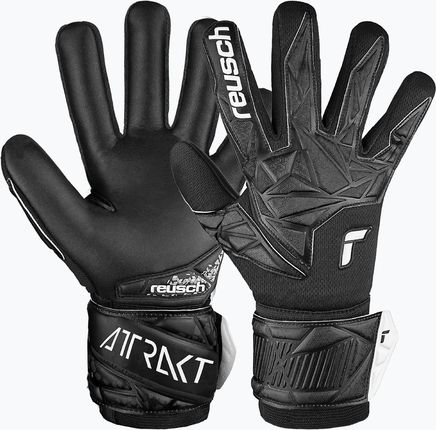 Rękawice Bramkarskie Dziecięce Reusch Attrakt Infinity Nc Junior Black